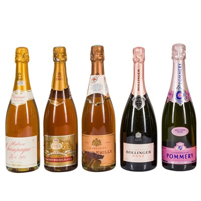 Lot 71 - A Collection of Non-Vintage Rosé Champagne - 5 bottles