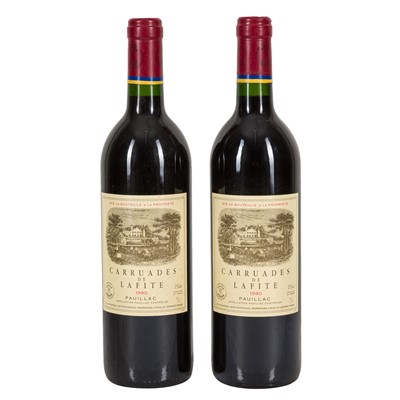 Lot 99 - Chateau Lafite Rothschild 'Carruades de Lafite' 1990 - 2 bottles