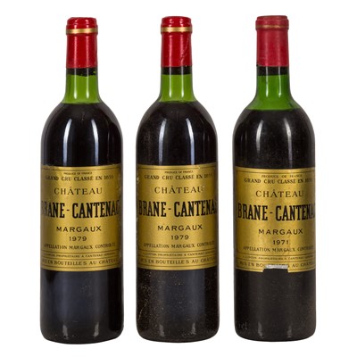 Lot 104 - Chateau Brane-Cantenac 1971 & 1979 - 3 bottles