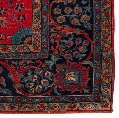 Lot 74 - A fine antique Sarouk carpet, west Persia