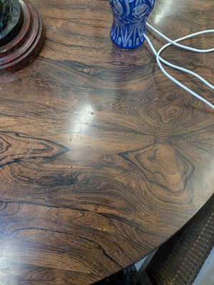 Lot 11 - A Regency rosewood circular dining table