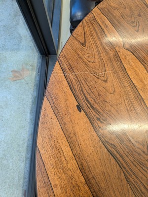 Lot 11 - A Regency rosewood circular dining table