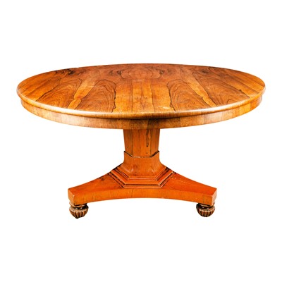 Lot 11 - A Regency rosewood circular dining table