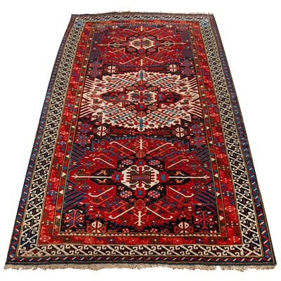 Lot 91 - An antique Zejwa rug, east Caucasus