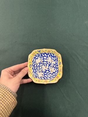 Lot 94 - A Chinese famille-rose 'cranes' stem bowl, Qing dynasty, Tongzhi mark and of the period