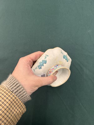 Lot 94 - A Chinese famille-rose 'cranes' stem bowl, Qing dynasty, Tongzhi mark and of the period