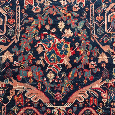 Lot 104 - An antique Mahal carpet, west Persia