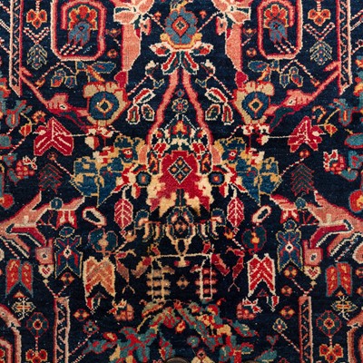 Lot 104 - An antique Mahal carpet, west Persia