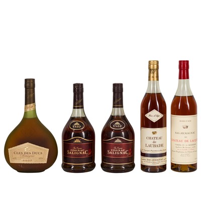 Lot 426 - Mixed Brandies - 5 bottles
