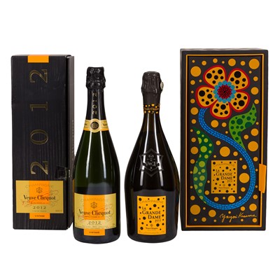 Lot 52 - Veuve Clicquot 2012 & Grande Dame (Yayoi Kusama) 2012 - 2 bottles