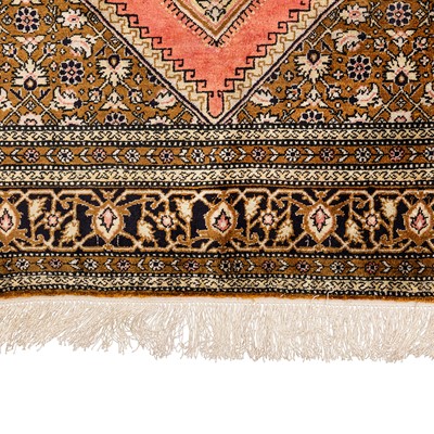Lot 6 - A very fine silk Qum rug, central Persia