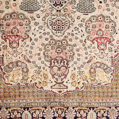 Lot 29 - A very fine silk Qum rug, central Persia