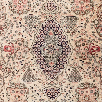 Lot 29 - A very fine silk Qum rug, central Persia