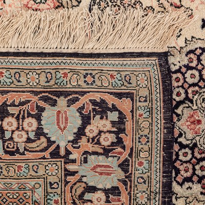 Lot 29 - A very fine silk Qum rug, central Persia