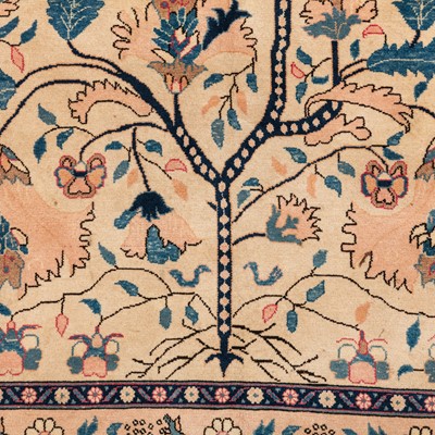 Lot 14 - An unusual part silk north-east Persian rug