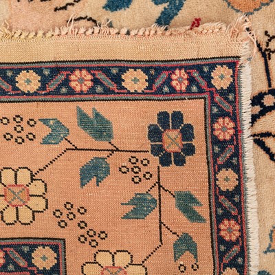 Lot 14 - An unusual part silk north-east Persian rug