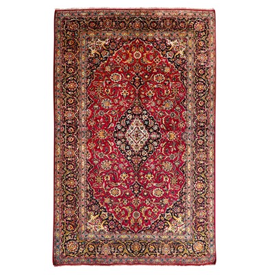Lot 92 - A very fine silk Kashan carpet, central Persia