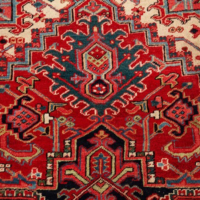 Lot 30 - An antique Heriz carpet, north-west Persia
