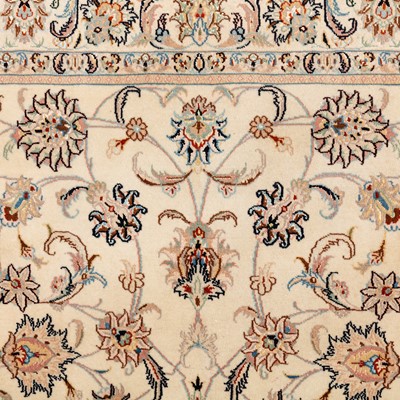 Lot 50 - A very fine part silk Kashan rug, central Persia