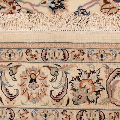 Lot 50 - A very fine part silk Kashan rug, central Persia