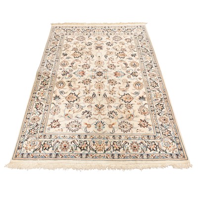 Lot 51 - A very similar part silk Kashan rug, central Persia