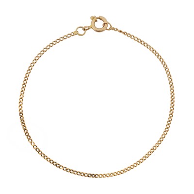 Lot 381 - A chain bracelet