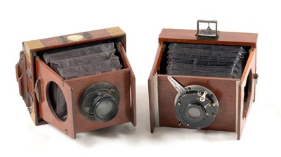 Lot 207 - J F Shew & Co Eclipse and Xit Folding Cameras.