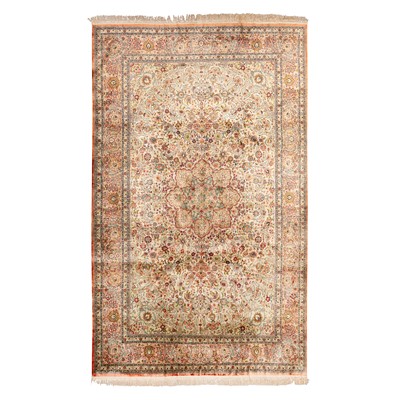 Lot 94 - An extremely fine silk Indian carpet