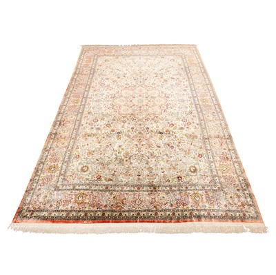 Lot 94 - An extremely fine silk Indian carpet