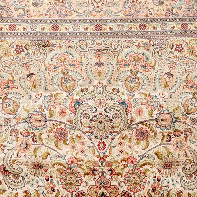 Lot 94 - An extremely fine silk Indian carpet