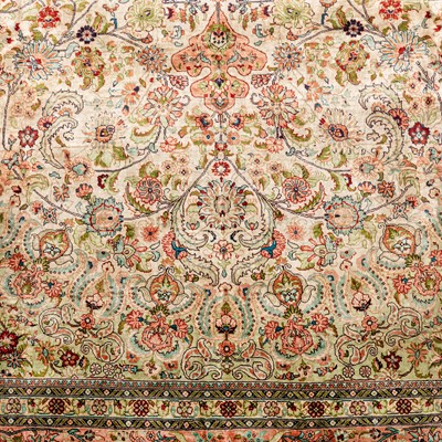 Lot 94 - An extremely fine silk Indian carpet