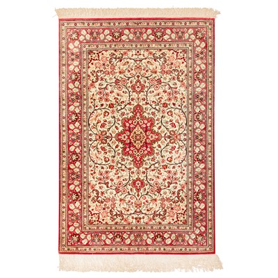 Lot 69 - An extremely fine silk Qum rug, central Persia