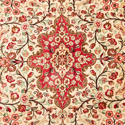 Lot 69 - An extremely fine silk Qum rug, central Persia