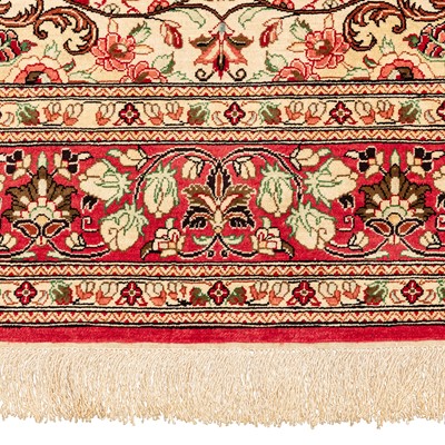 Lot 69 - An extremely fine silk Qum rug, central Persia