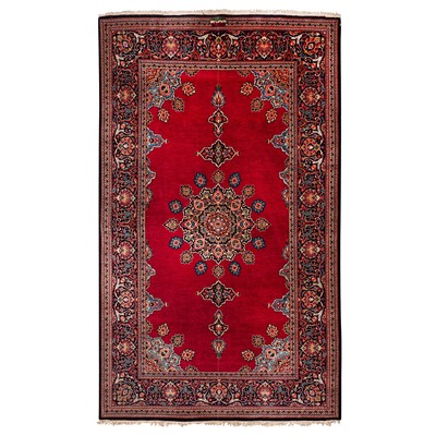 Lot 84 - A very fine signed Kashan rug, central Persia