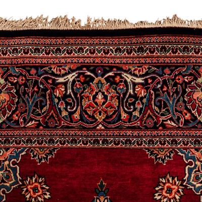 Lot 84 - A very fine signed Kashan rug, central Persia