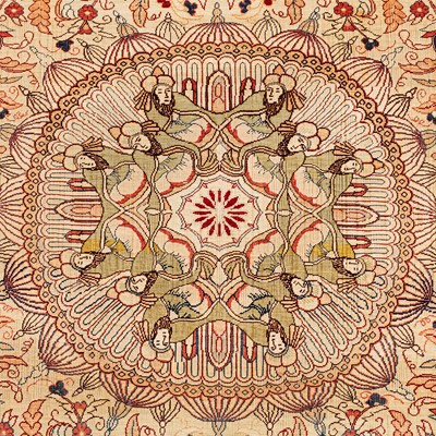 Lot 53 - An extremely fine silk Hereke rug, Turkey