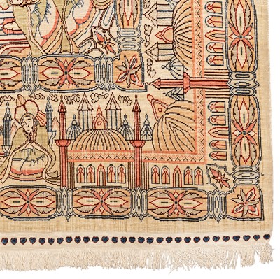 Lot 53 - An extremely fine silk Hereke rug, Turkey