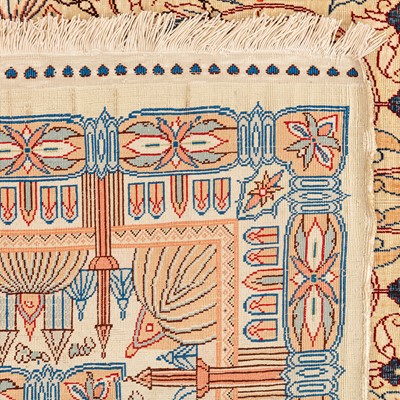 Lot 53 - An extremely fine silk Hereke rug, Turkey
