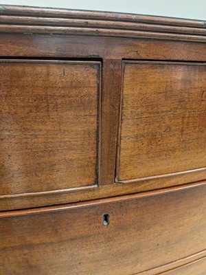 Lot 70 - A mahogany bow-fronted chest of drawers