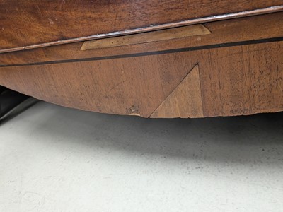 Lot 70 - A mahogany bow-fronted chest of drawers