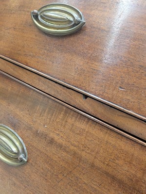 Lot 70 - A mahogany bow-fronted chest of drawers