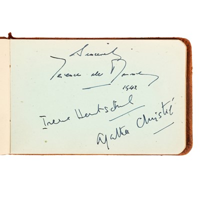Lot 38 - Autograph Album.- Incl. Agatha Christie