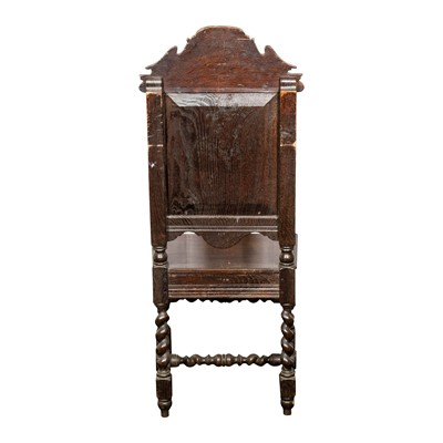 Lot 29 - A Victorian Jacobean revival oak hall chair