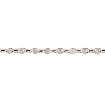 Lot 279 - A diamond line bracelet