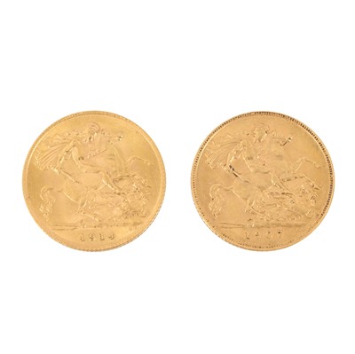 Lot 584 - Two GB Gold Coins