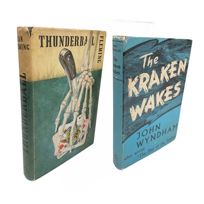 Lot 249 - Ian Fleming, Thunderball, first edition, 1961 John Wyndham, The Kraken Wakes, first edition 1953.