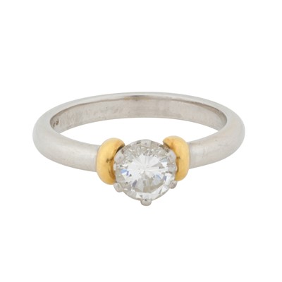 Lot 182 - A diamond single stone ring, circa 1998
