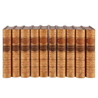 Lot 191 - Pope. The Works, 10 vol. 1871