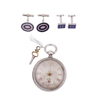 Lot 530 - 19th Century Pocket Watch & Cufflinks